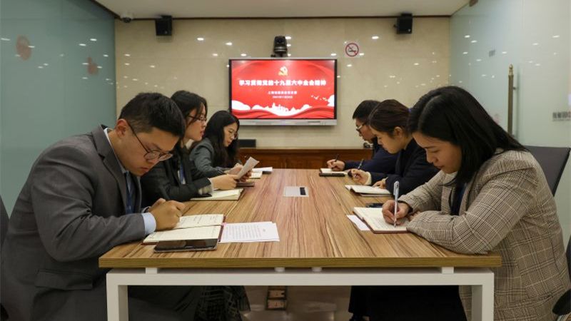 誠通東方黨委深入學習貫徹黨的十九屆六中全會精神